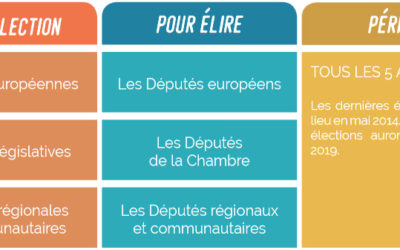 Élections de mai 2019 – Pour quoi vote-t-on?
